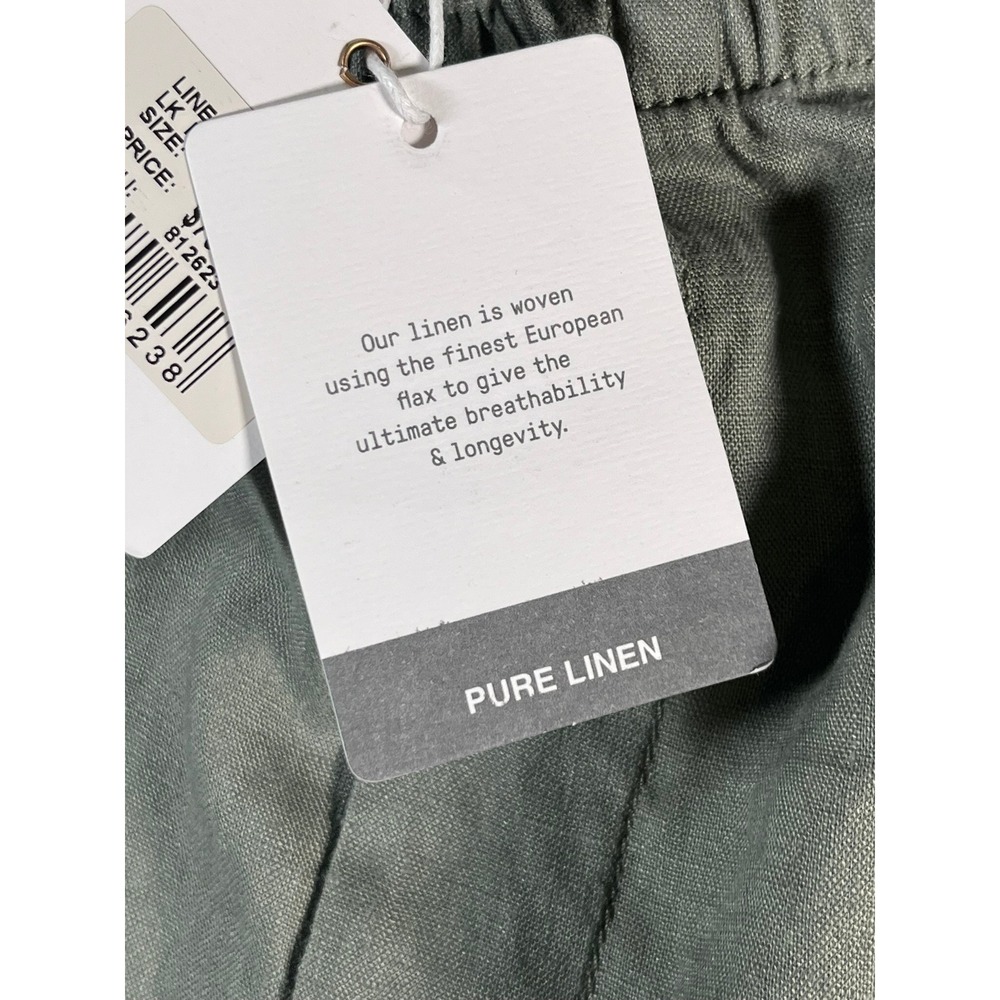 NWT Just Jeans Womens 14 Linen Shorts Moss Green 6" inseam - Picture 4 of 11